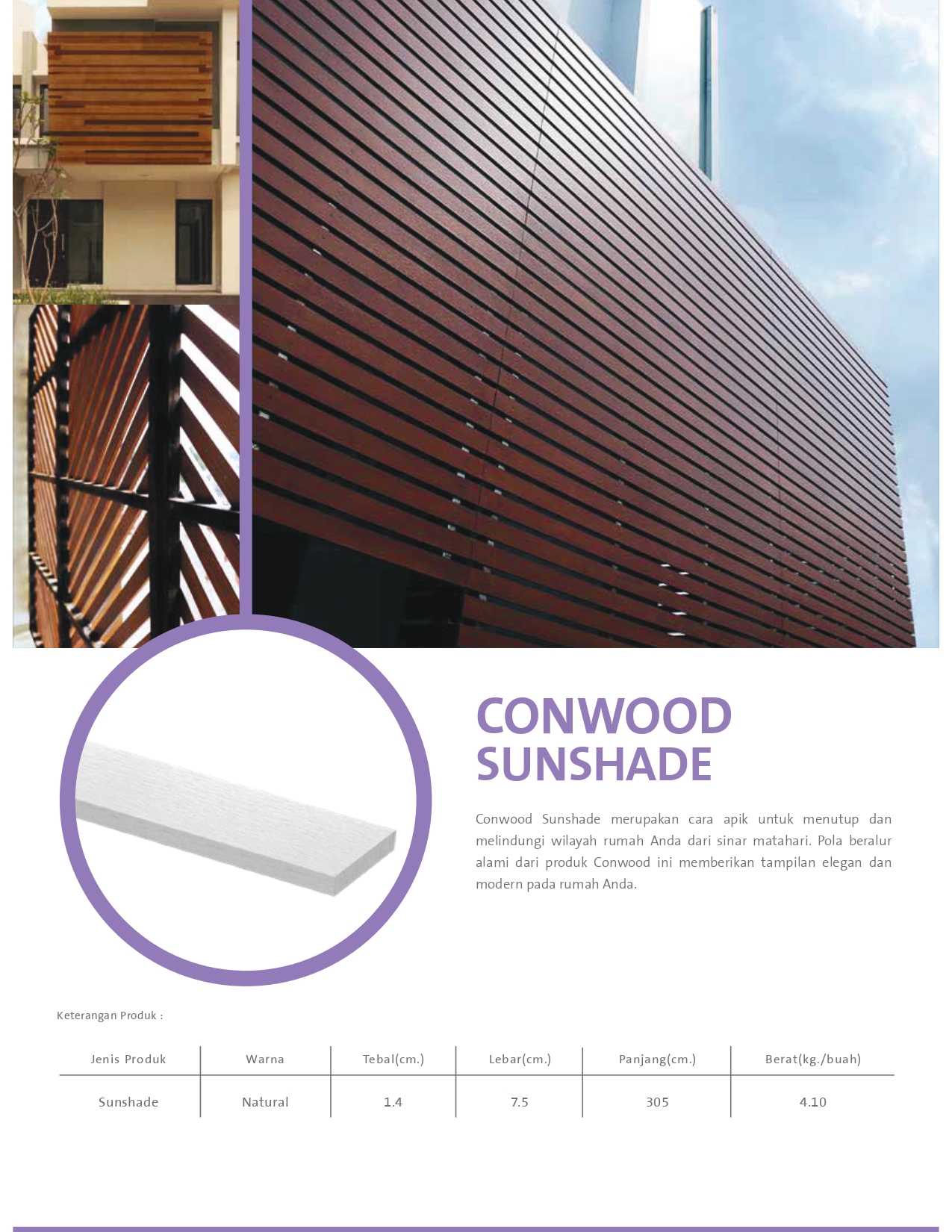 CONWOOD SUNSHADE